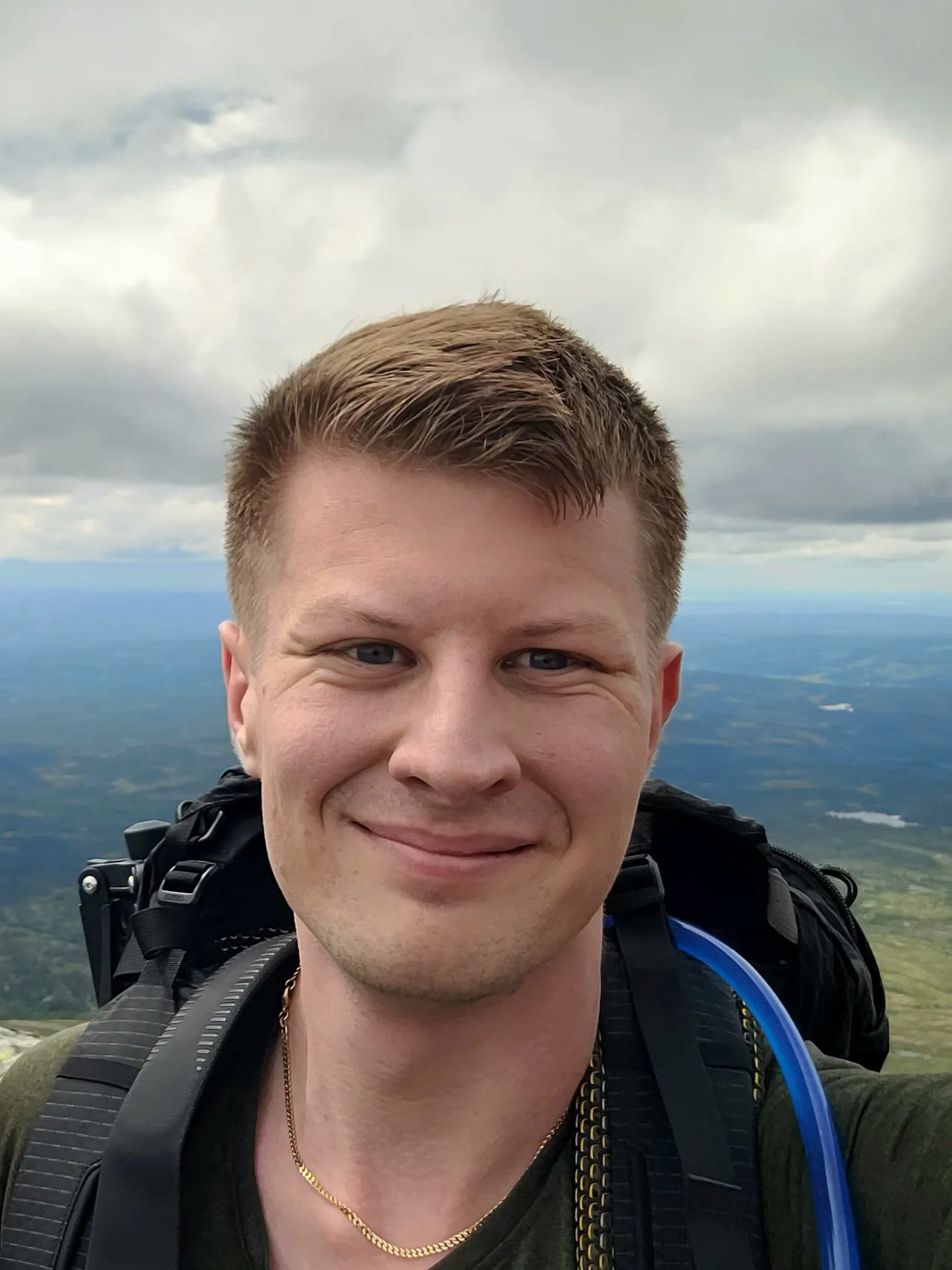 Filip Klang in the field